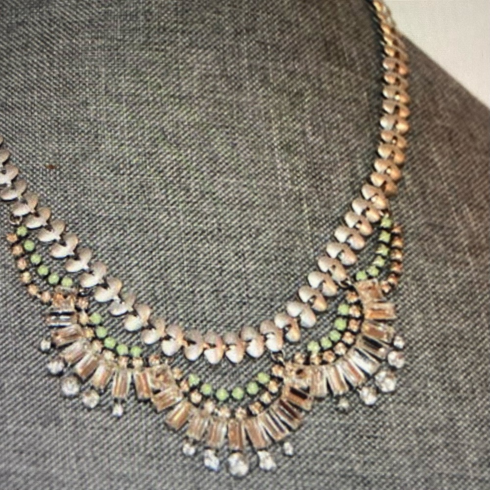 Signed Vintage Stella & Dot rhinestone necklace